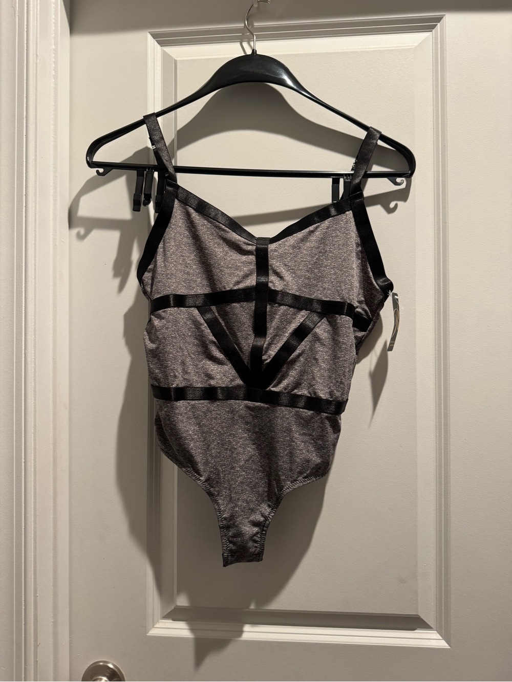 Rampage gray w/black trim bodysuit size small